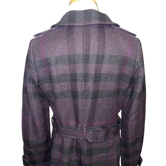 Burberry Women 100% Wool Coat Size 4 - Picture 9 of 12